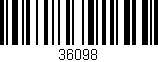 Código de barras (EAN, GTIN, SKU, ISBN): '36098'