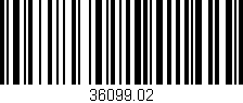 Código de barras (EAN, GTIN, SKU, ISBN): '36099.02'