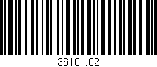 Código de barras (EAN, GTIN, SKU, ISBN): '36101.02'