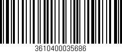 Código de barras (EAN, GTIN, SKU, ISBN): '3610400035686'
