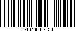 Código de barras (EAN, GTIN, SKU, ISBN): '3610400035938'