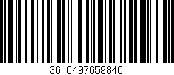 Código de barras (EAN, GTIN, SKU, ISBN): '3610497659840'
