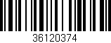 Código de barras (EAN, GTIN, SKU, ISBN): '36120374'