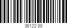 Código de barras (EAN, GTIN, SKU, ISBN): '36122.00'
