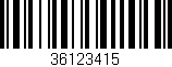 Código de barras (EAN, GTIN, SKU, ISBN): '36123415'