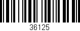 Código de barras (EAN, GTIN, SKU, ISBN): '36125'