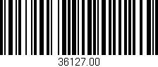 Código de barras (EAN, GTIN, SKU, ISBN): '36127.00'