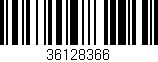 Código de barras (EAN, GTIN, SKU, ISBN): '36128366'