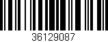 Código de barras (EAN, GTIN, SKU, ISBN): '36129087'