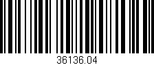 Código de barras (EAN, GTIN, SKU, ISBN): '36136.04'