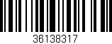 Código de barras (EAN, GTIN, SKU, ISBN): '36138317'