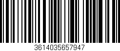 Código de barras (EAN, GTIN, SKU, ISBN): '3614035657947'