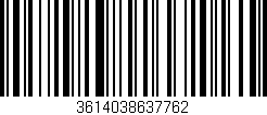 Código de barras (EAN, GTIN, SKU, ISBN): '3614038637762'
