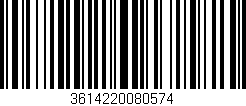 Código de barras (EAN, GTIN, SKU, ISBN): '3614220080574'