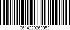 Código de barras (EAN, GTIN, SKU, ISBN): '3614220263052'