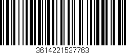 Código de barras (EAN, GTIN, SKU, ISBN): '3614221537763'