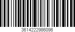 Código de barras (EAN, GTIN, SKU, ISBN): '3614222986096'