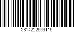 Código de barras (EAN, GTIN, SKU, ISBN): '3614222986119'