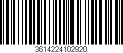 Código de barras (EAN, GTIN, SKU, ISBN): '3614224102920'