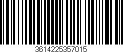 Código de barras (EAN, GTIN, SKU, ISBN): '3614225357015'