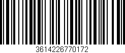 Código de barras (EAN, GTIN, SKU, ISBN): '3614226770172'