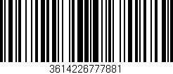 Código de barras (EAN, GTIN, SKU, ISBN): '3614226777881'