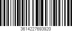 Código de barras (EAN, GTIN, SKU, ISBN): '3614227693920'