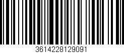 Código de barras (EAN, GTIN, SKU, ISBN): '3614228129091'