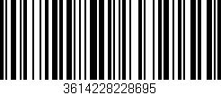 Código de barras (EAN, GTIN, SKU, ISBN): '3614228228695'