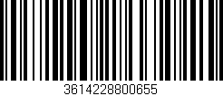 Código de barras (EAN, GTIN, SKU, ISBN): '3614228800655'