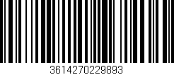 Código de barras (EAN, GTIN, SKU, ISBN): '3614270229893'