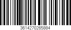 Código de barras (EAN, GTIN, SKU, ISBN): '3614270265884'