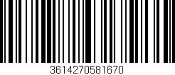 Código de barras (EAN, GTIN, SKU, ISBN): '3614270581670'