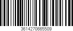 Código de barras (EAN, GTIN, SKU, ISBN): '3614270665509'