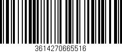 Código de barras (EAN, GTIN, SKU, ISBN): '3614270665516'
