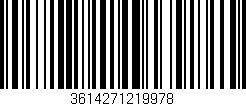 Código de barras (EAN, GTIN, SKU, ISBN): '3614271219978'