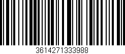 Código de barras (EAN, GTIN, SKU, ISBN): '3614271333988'