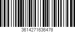 Código de barras (EAN, GTIN, SKU, ISBN): '3614271636478'
