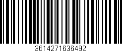 Código de barras (EAN, GTIN, SKU, ISBN): '3614271636492'