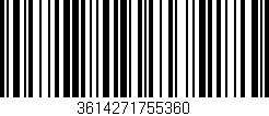 Código de barras (EAN, GTIN, SKU, ISBN): '3614271755360'