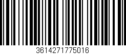 Código de barras (EAN, GTIN, SKU, ISBN): '3614271775016'