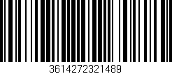Código de barras (EAN, GTIN, SKU, ISBN): '3614272321489'