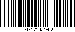 Código de barras (EAN, GTIN, SKU, ISBN): '3614272321502'