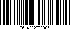 Código de barras (EAN, GTIN, SKU, ISBN): '3614272370005'