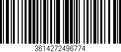 Código de barras (EAN, GTIN, SKU, ISBN): '3614272496774'