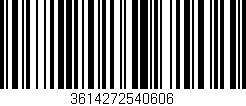 Código de barras (EAN, GTIN, SKU, ISBN): '3614272540606'