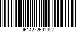 Código de barras (EAN, GTIN, SKU, ISBN): '3614272631892'