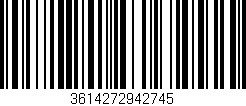 Código de barras (EAN, GTIN, SKU, ISBN): '3614272942745'