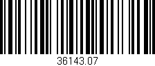 Código de barras (EAN, GTIN, SKU, ISBN): '36143.07'