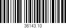 Código de barras (EAN, GTIN, SKU, ISBN): '36143.10'